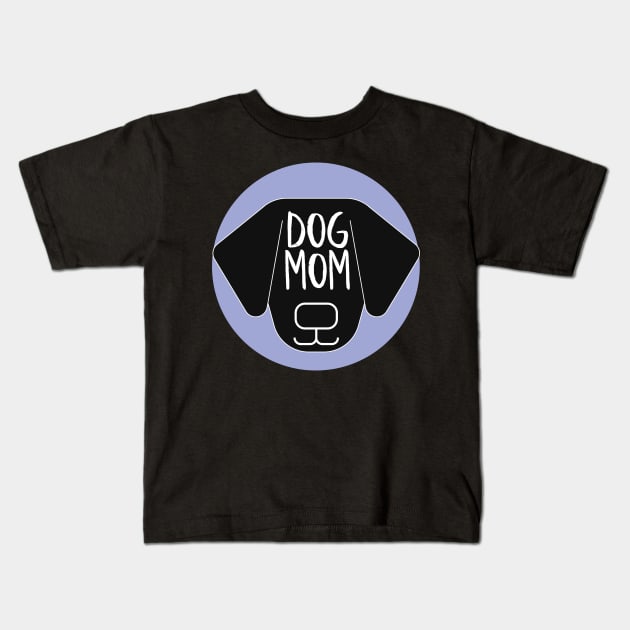 Dog Mom Kids T-Shirt by NightField